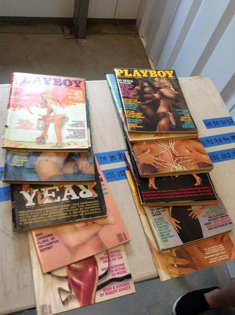 large amount of playboy magazines: large amount of playboy magazines