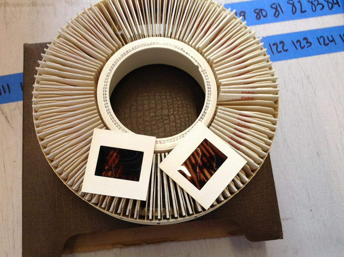 Vintage slides and carousel (1 of 1)