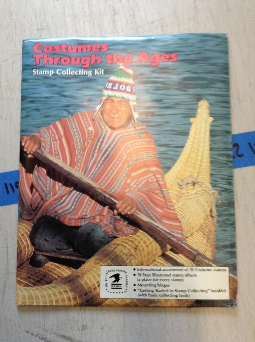 Costumes Through the Ages Stamp Collecting Kit Sealed (1 of 1)