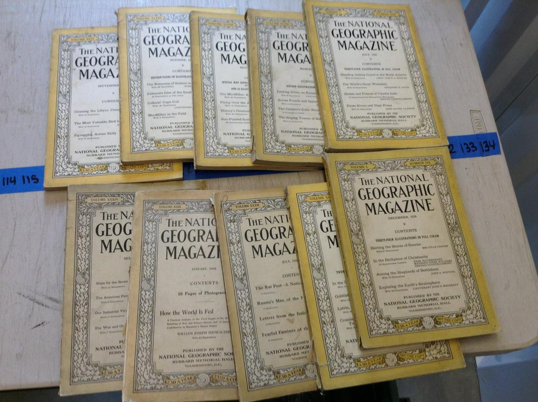 Vintage National Geographic Magazine 1910s: Vintage National Geographic Magazine 1910s