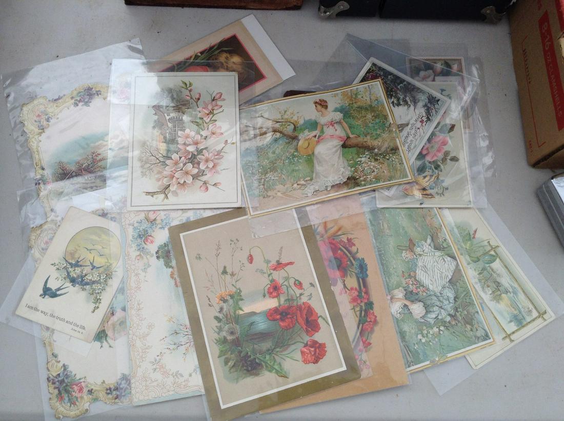 Large Amount Of Victorian greeting cards (1 of 1)