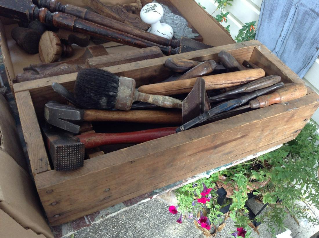 Box Full Of Vintage Tools: Box Full Of Vintage Tools