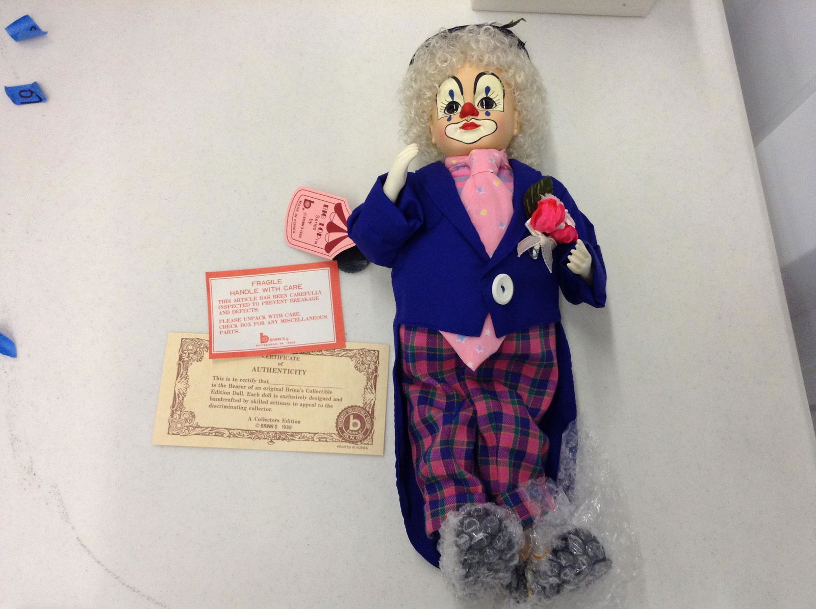 Big Top Series Brinn's 1988 doll in package with COA (1 of 1)