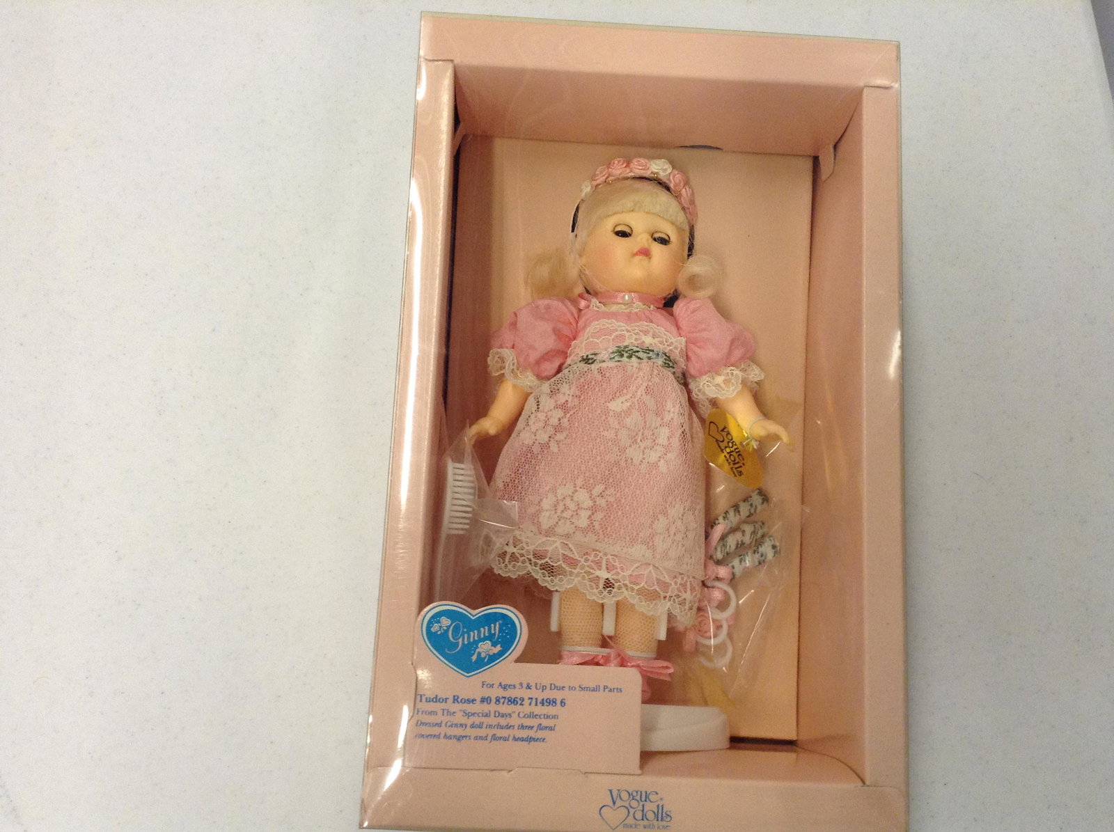 Ginny Vogue Dolls Tudor Rose doll in package: Ginny Vogue Dolls Tudor Rose doll in package