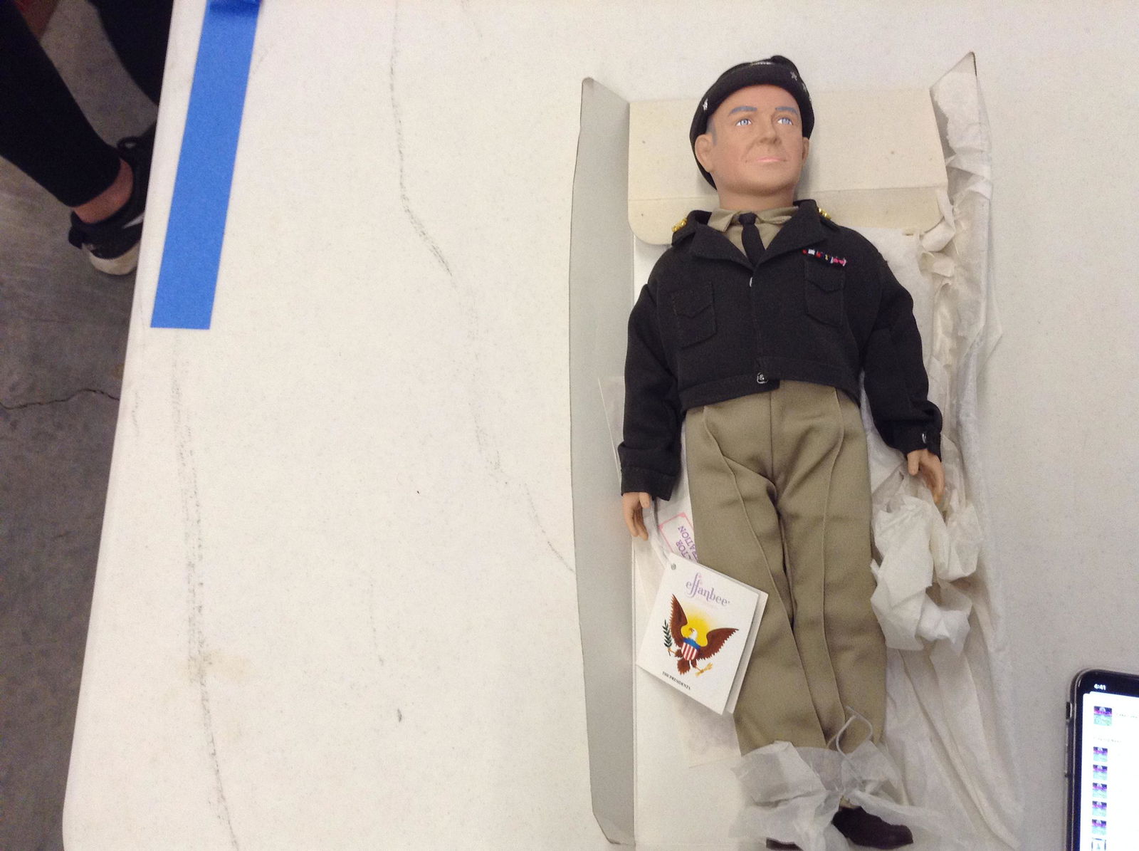 effanbee porcelain Eisenhower doll: effanbee porcelain Eisenhower doll