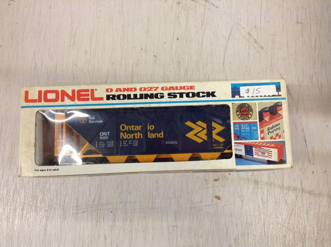 Lionel Ontario Northland Covered Hopper New In Box (1 of 1)