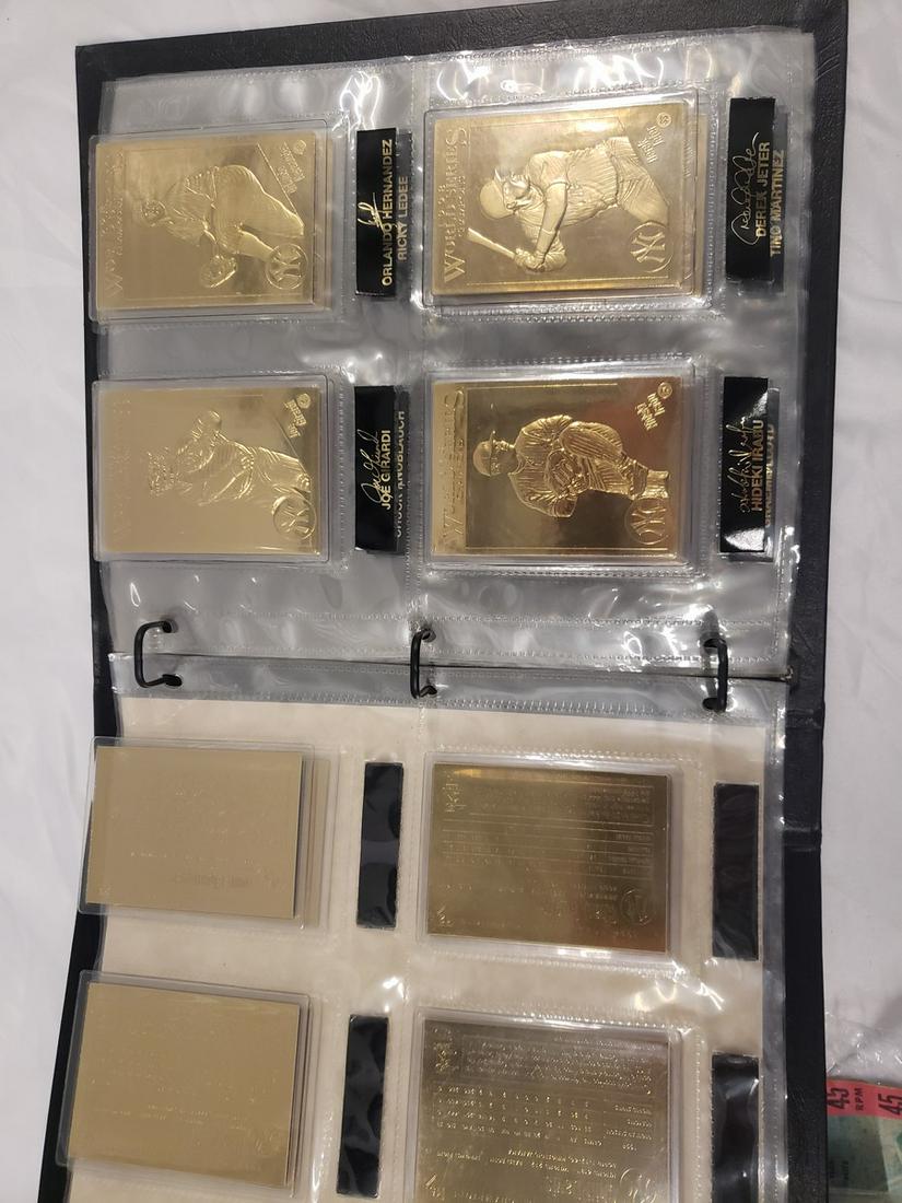 22K Gold 1998 World Series Baseball cards (1 of 1)