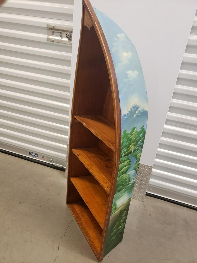 Wooden painted boat shelf approx. 48" (1 of 1)