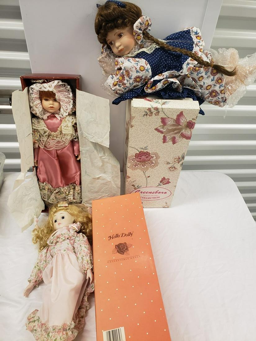 Greensboro, Hello Dolly, and Collectible porcelain: Greensboro, Hello Dolly, and Collectible porcelain dolls