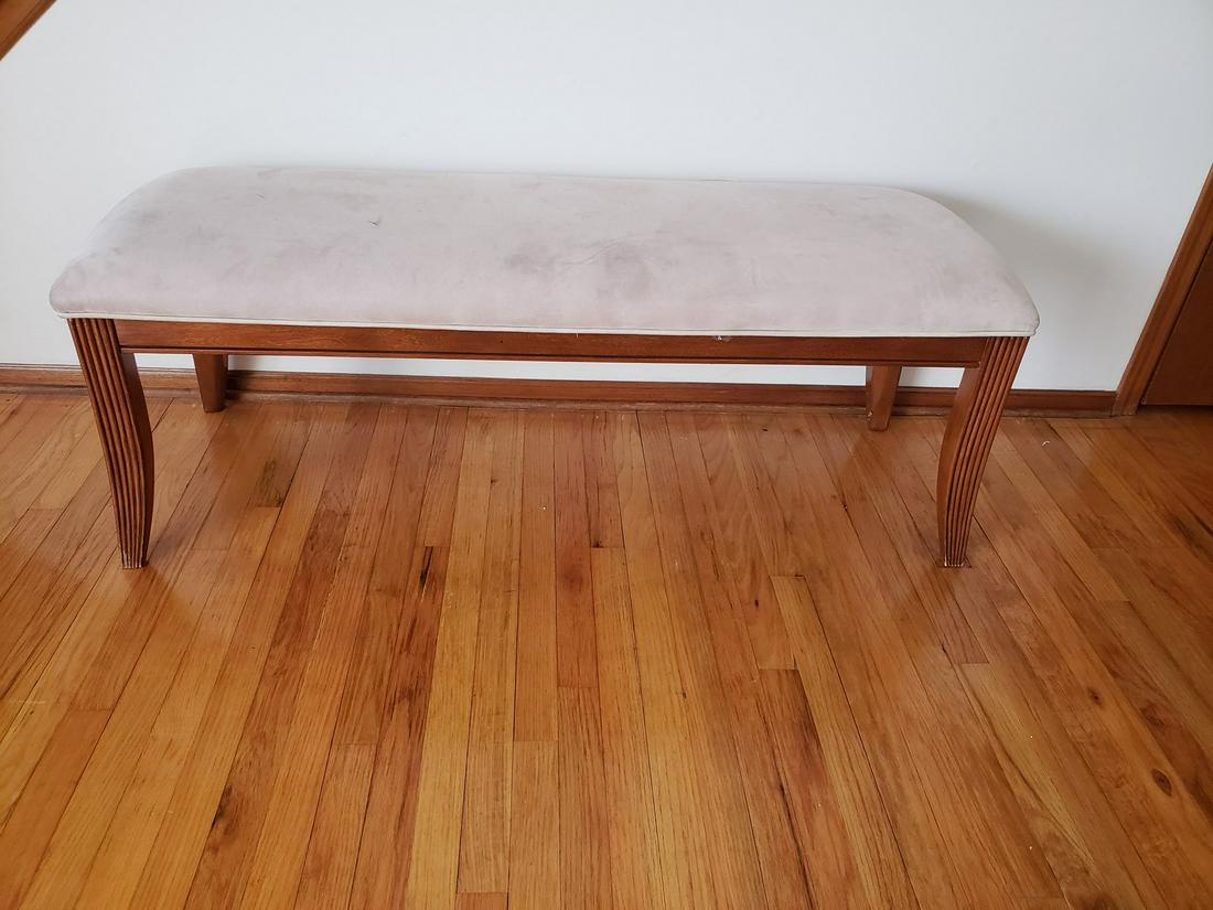 sofa bench 53" L x 18" H: sofa bench 53" L x 18" H