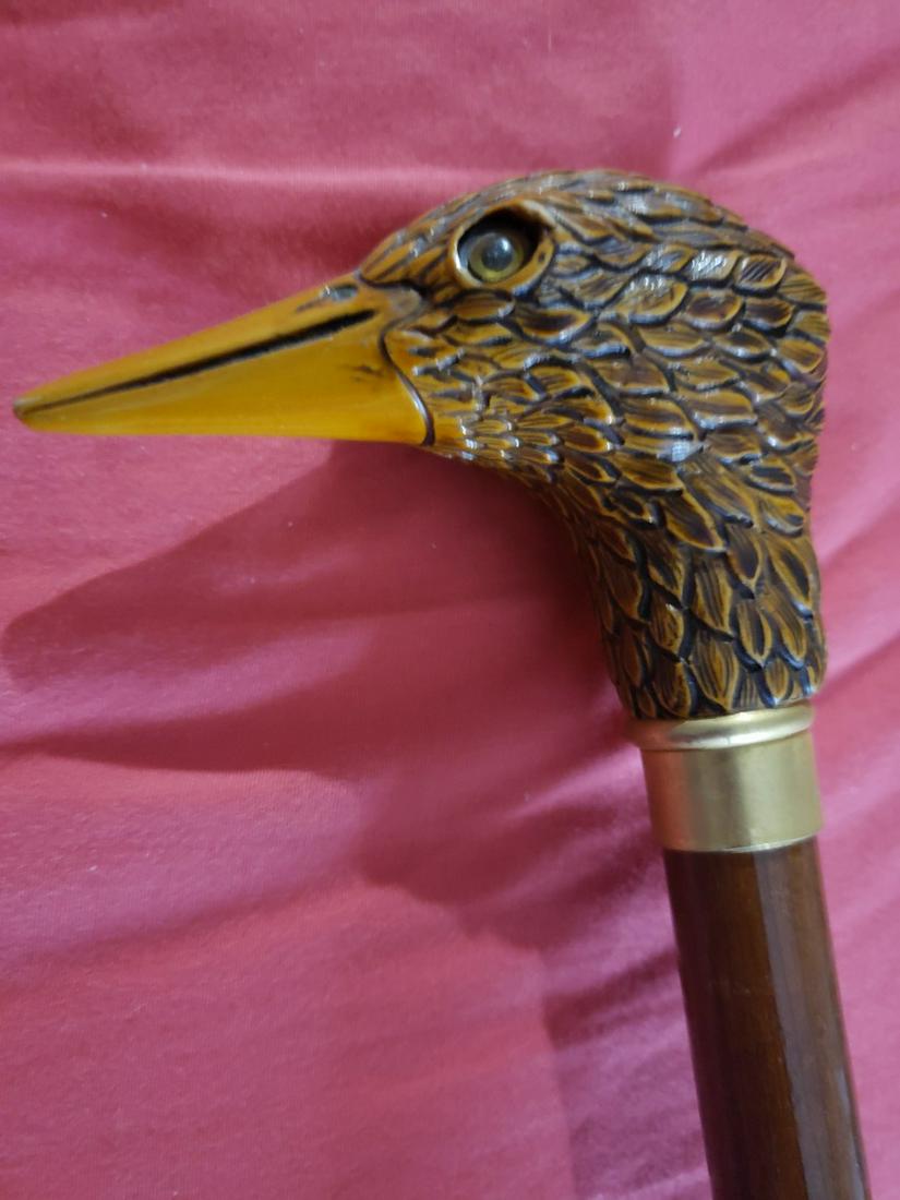 Antique brass duck head walking cane - this is the full (1 of 1)