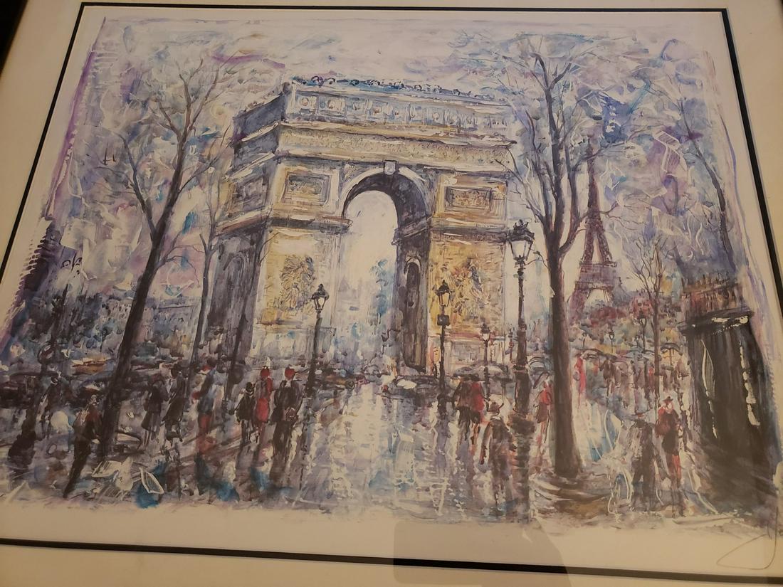 Framed/signed artwork. (1 of 1)