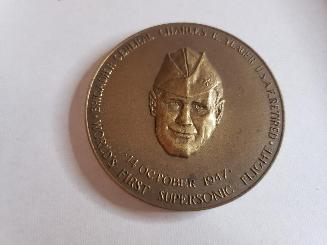 Large heavy coin of General Charles Yeager (1 of 1)