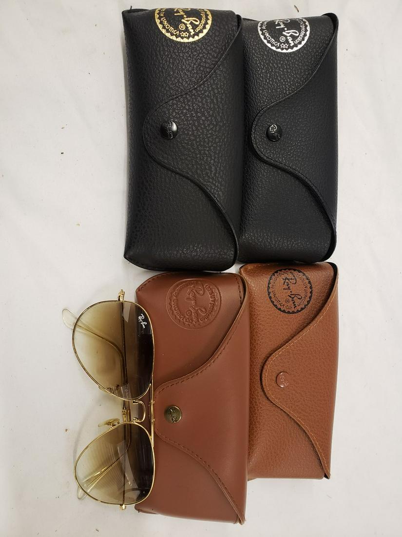 Lot of Ray-Ban cases - one with glasses (1 of 1)
