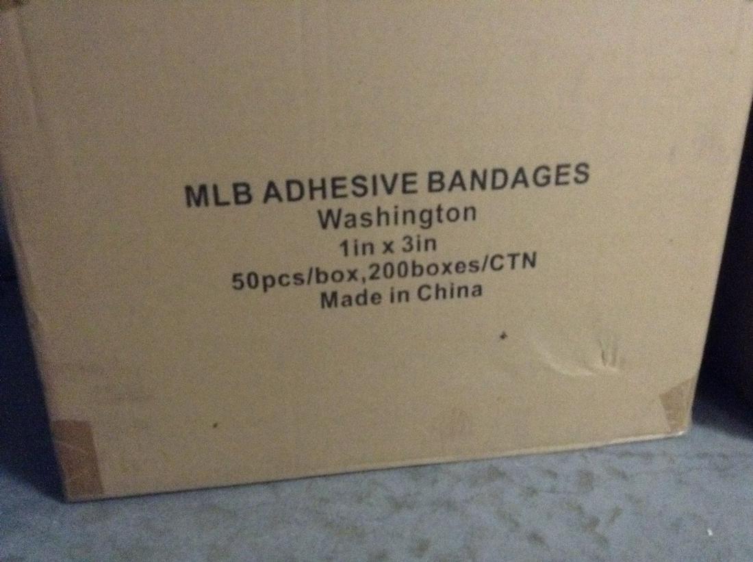 MLB Bandaids Washington 50 pc/box 200 boxes per case (1 of 1)
