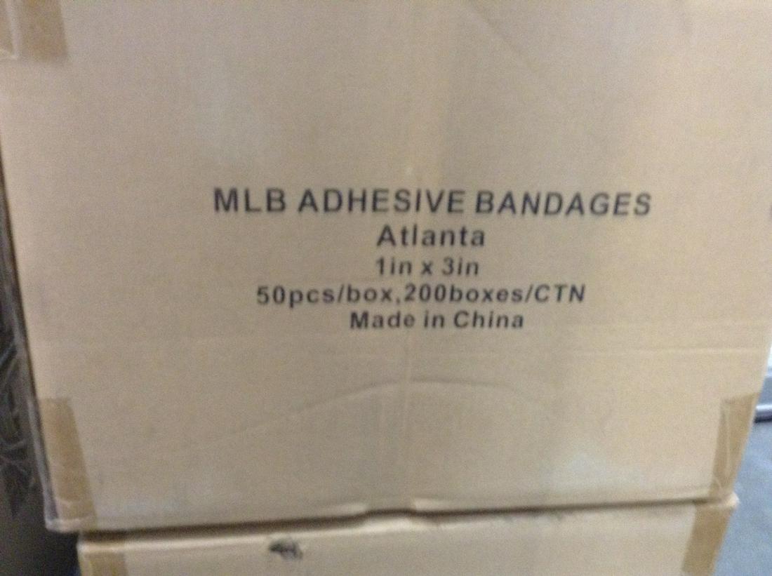 MLB Bandaids Atlanta 50 pc/box 200 boxes per case (1 of 1)