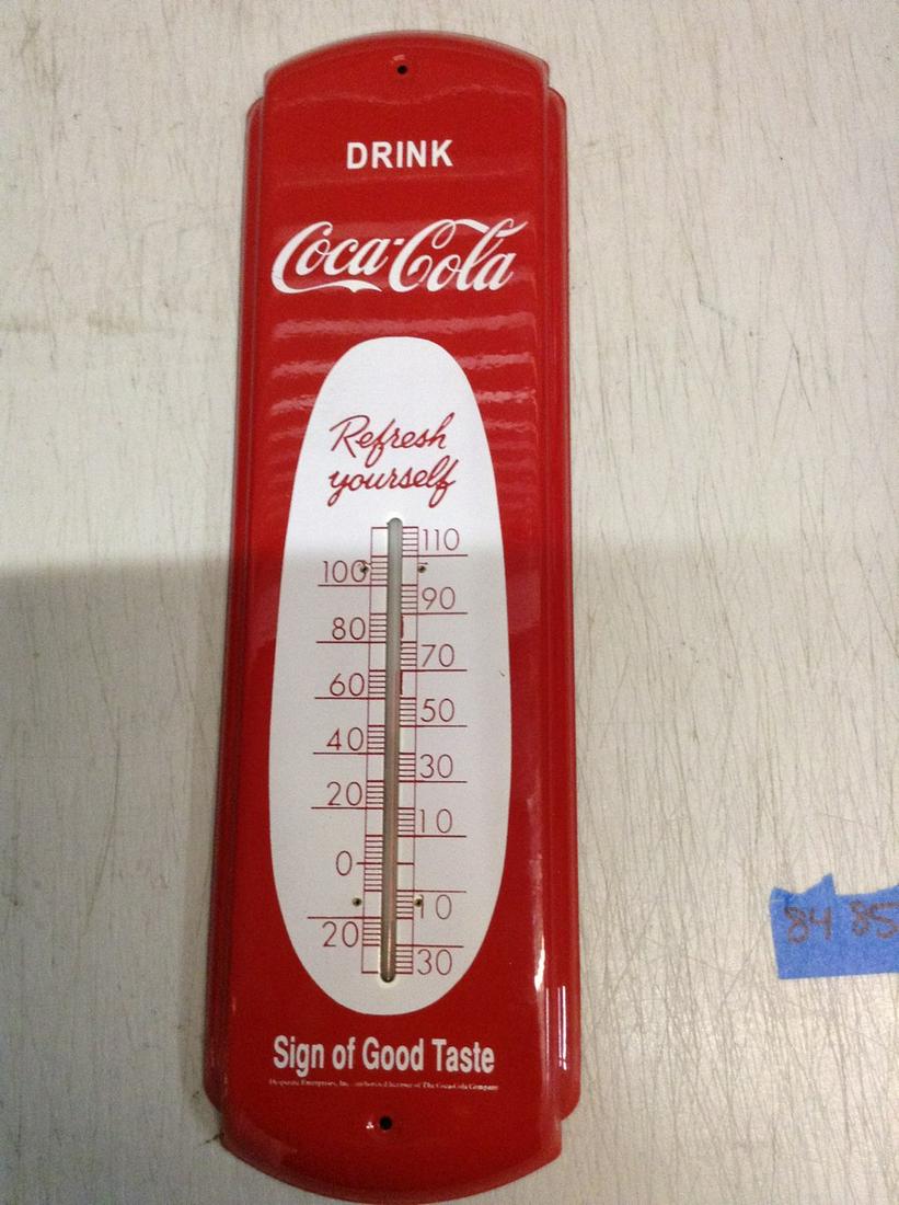 Coca-Cola tin Thermometer (1 of 1)