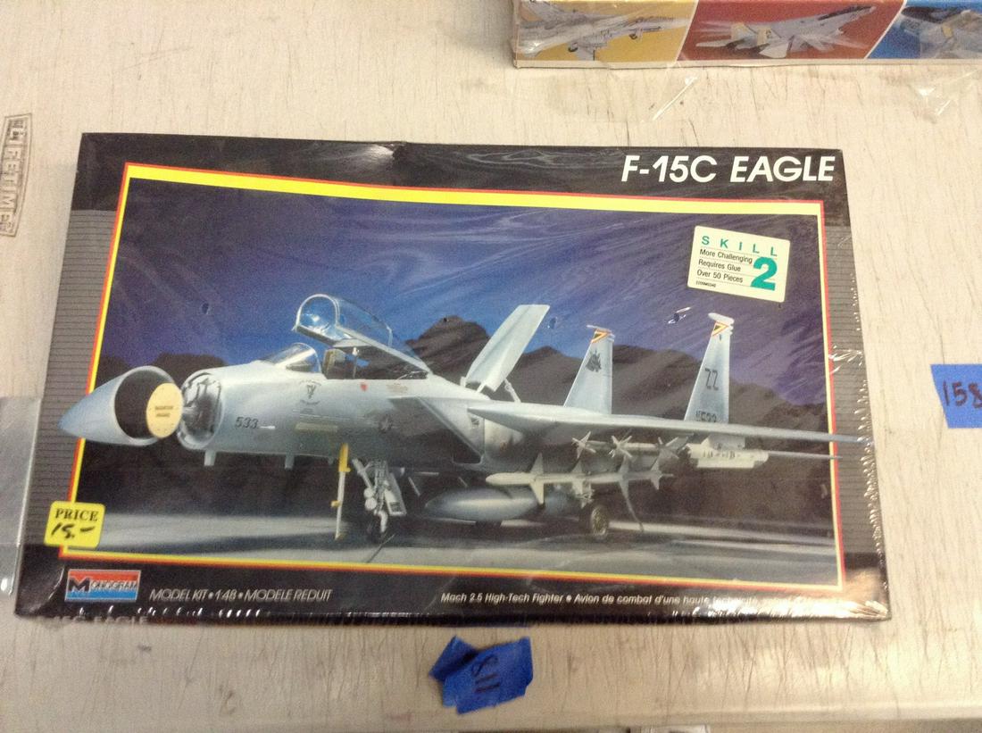 Monogram F-15C Eagle unassembled model plane (JD) (1 of 1)