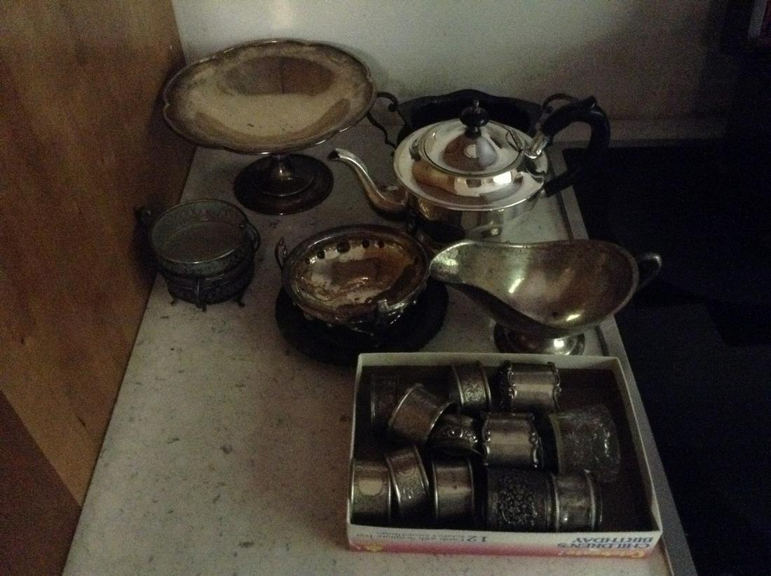 Vintage napkin rings, silverplate and more: Vintage napkin rings, silverplate and more