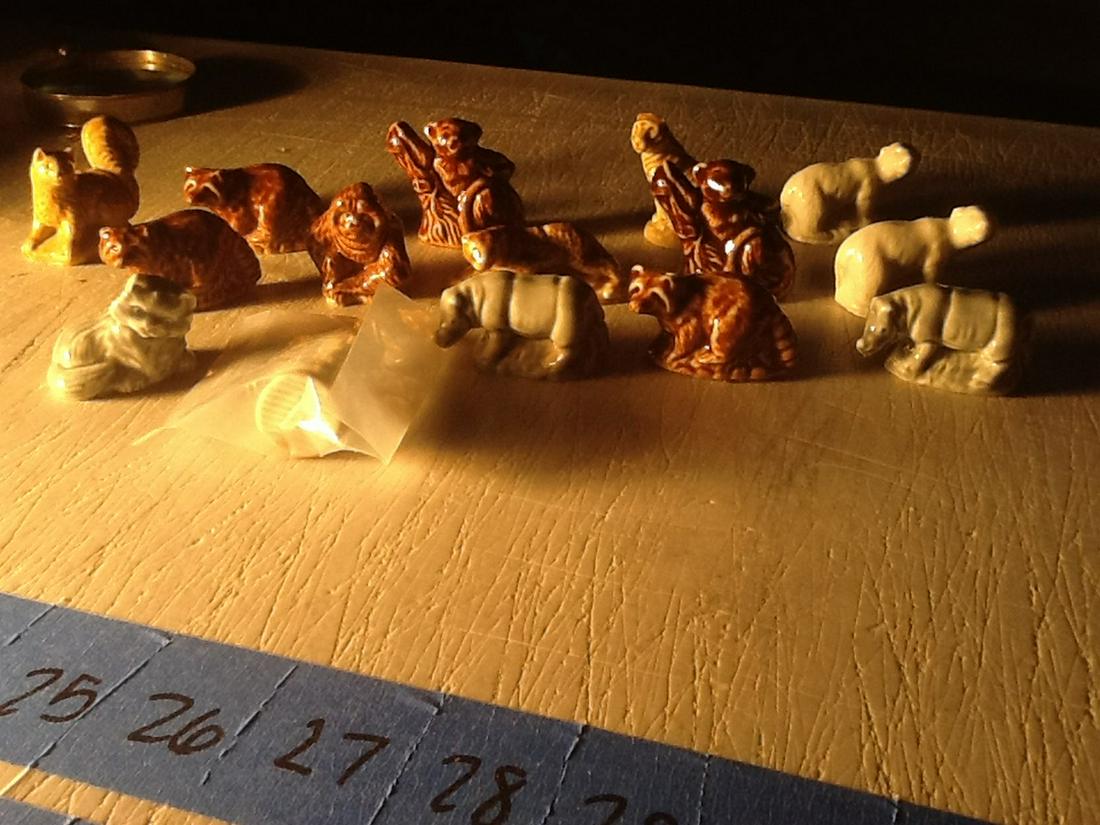 Lot of vintage Rose tea figurines: Lot of vintage Rose tea figurines