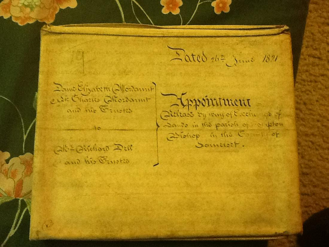Vintage RARE 1821 Proclamation written on cow hide: Vintage RARE 1821 Proclamation written on cow hide