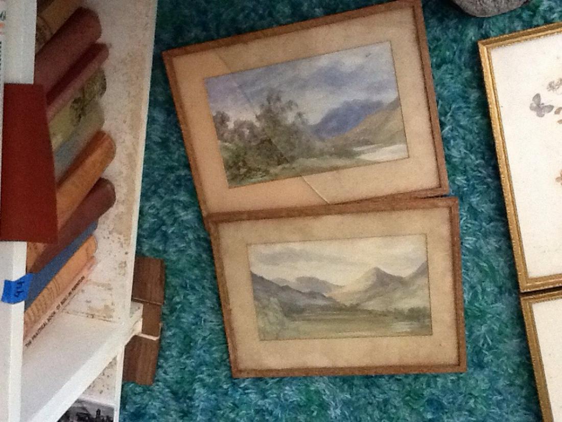 Framed vintage watercolor artwork (1 of 1)