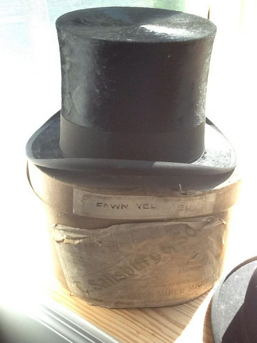 Salisbury and Son's vintage top hat with box (1 of 1)