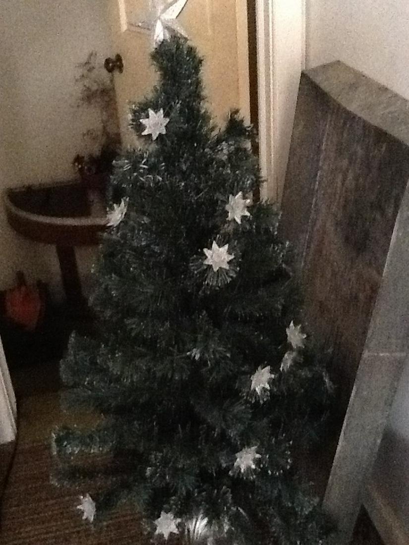 4' Christmas tree with extra lights (1 of 1)