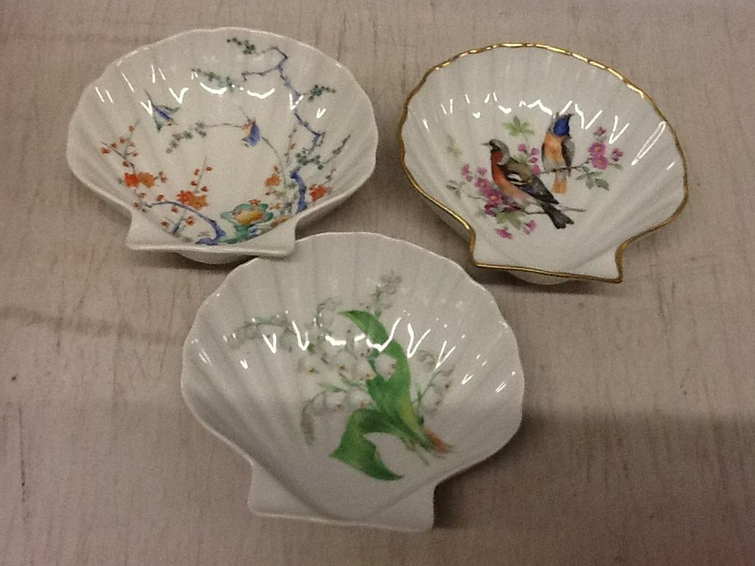Lot of seashell dishes: Lot of seashell dishes