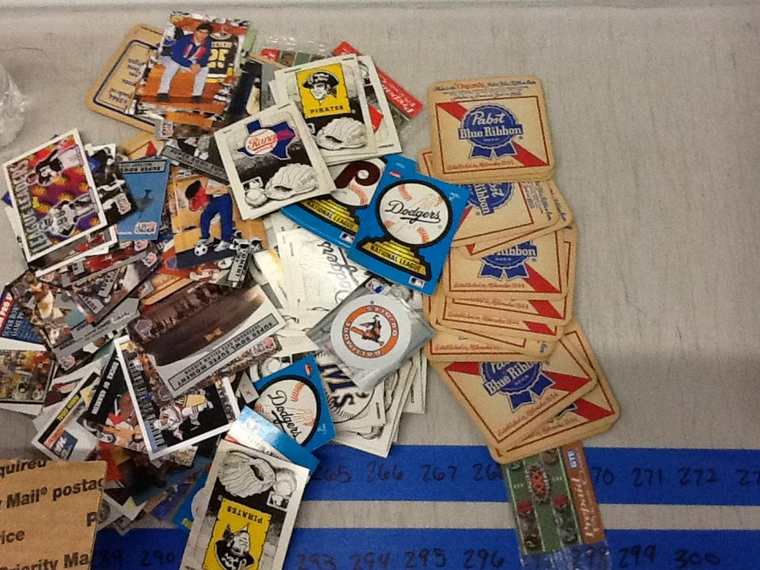 Pabst Blue Ribbon Beer coasters and more: Pabst Blue Ribbon Beer coasters and more