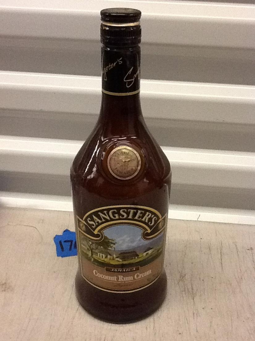 Sangsters Coconut Rum Cream Jamaica: Any contents in bottle is Free; You are bidding on the bottle & unbroken tax stamp