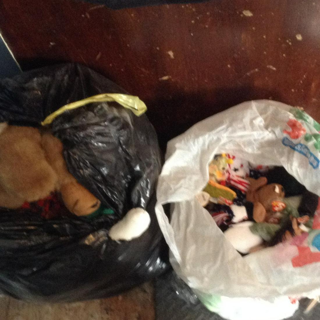Two Bags full of beanie babies and stuffed toys: Two Bags full of beanie babies and stuffed toys