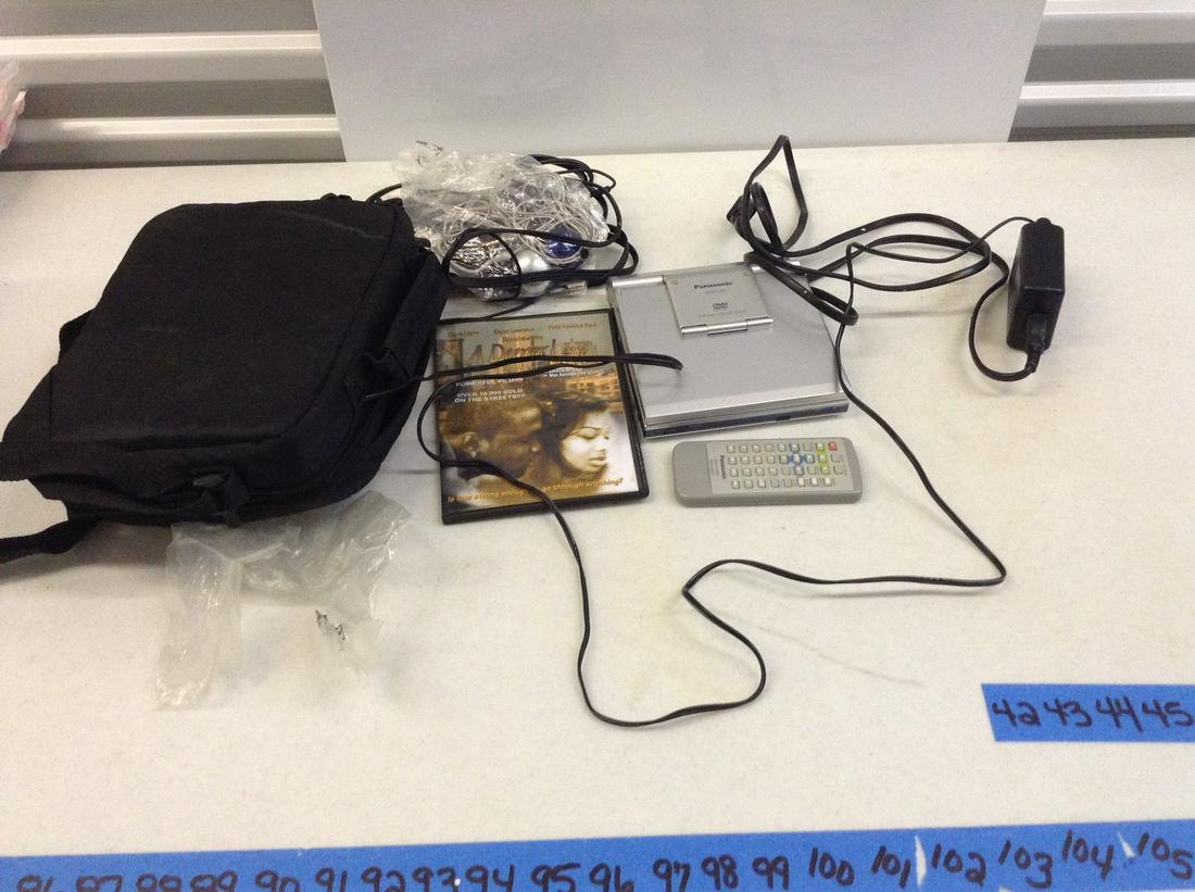 Panasonic portable DVD player, movies and accessories (1 of 1)