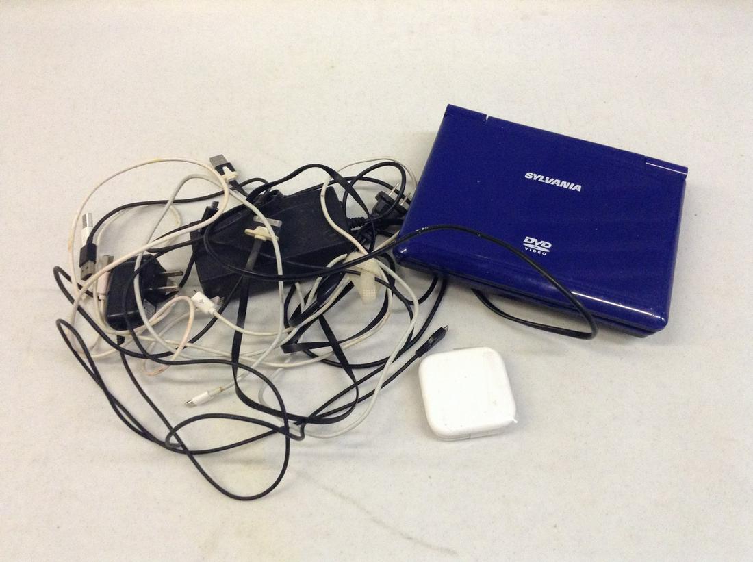 Sylvania portable DVD player, apple earbuds and more (1 of 1)