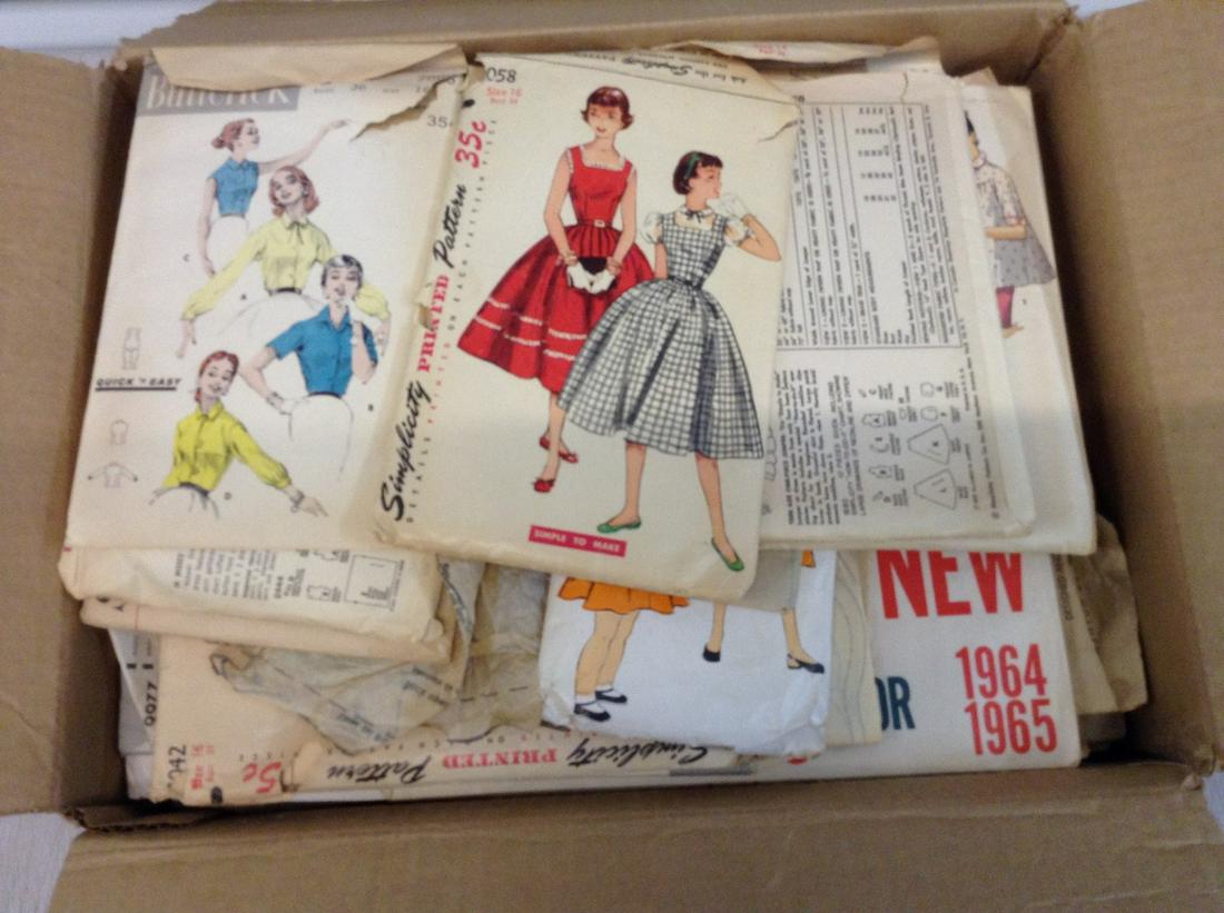 Box of Simplicity Vintage Sewing Patterns (1 of 1)