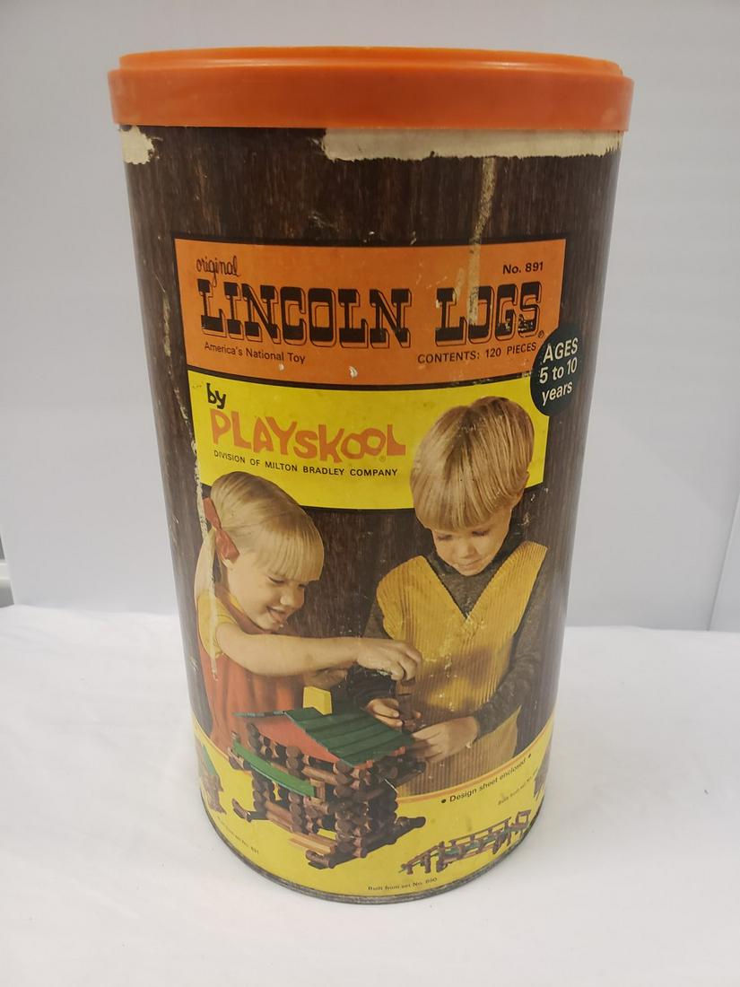 Vintage Lincoln logs by Playskool: Vintage Lincoln logs by Playskool