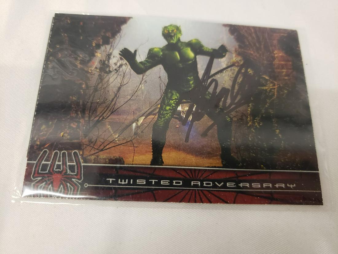 Stan Lee signed Spider-man marvel card w/coa: Stan Lee signed Spider-man marvel card w/coa