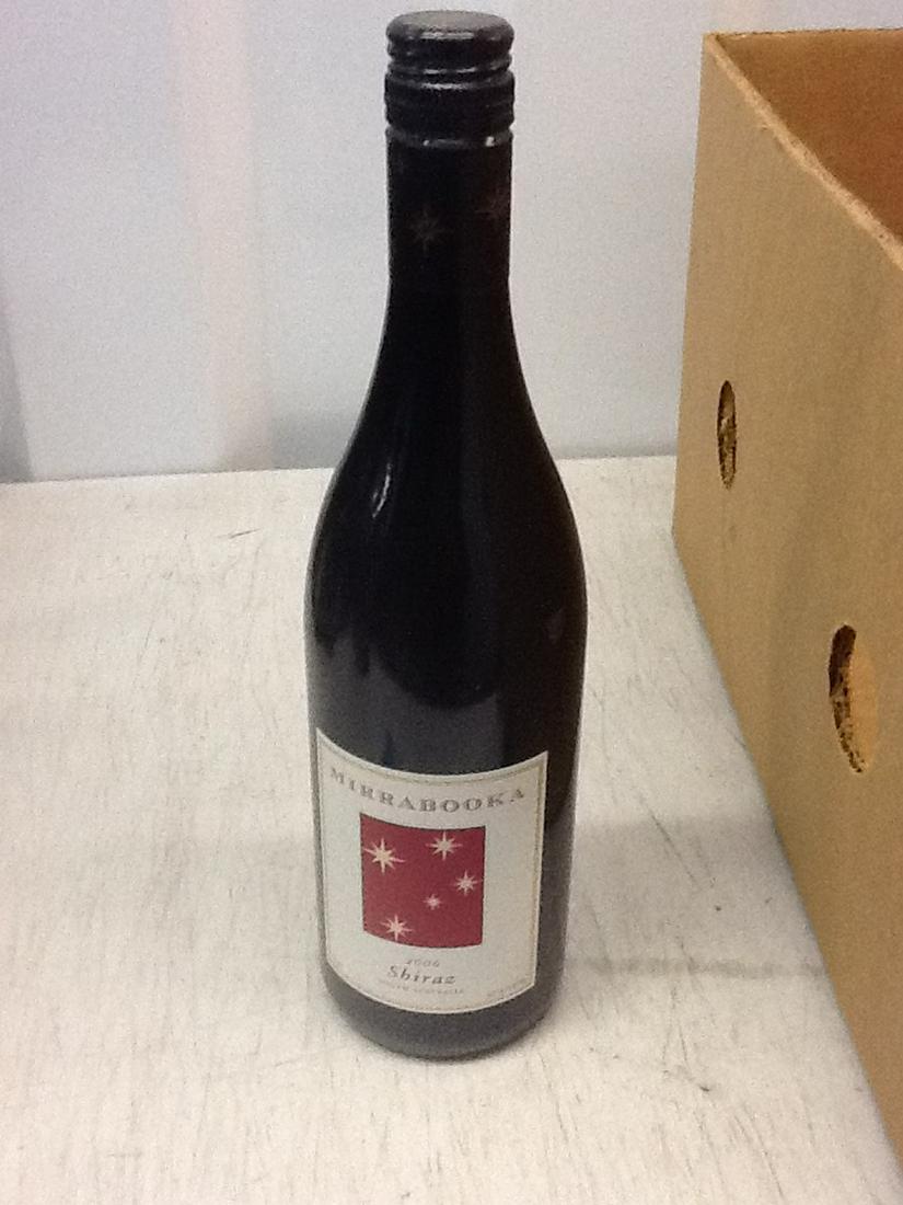 Mirrabooka 2006 Shiraz: Any contents in bottle is Free; You are bidding on the bottle & unbroken tax stamp