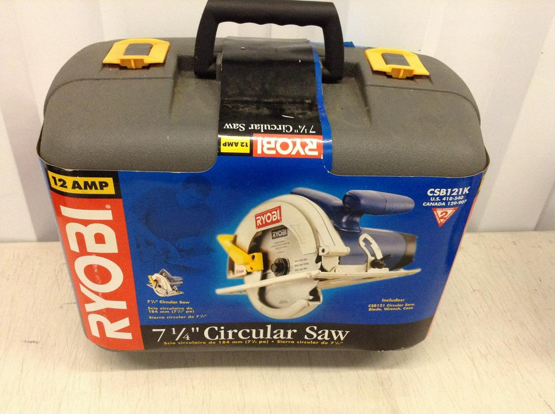 ryobi 7 1/4" circular saw new: ryobi 7 1/4" circular saw new