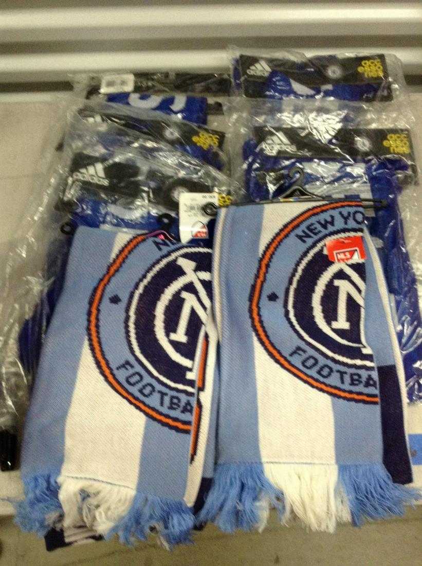 Lot of Adidas Chelsea and New York City Football Club: Lot of Adidas Chelsea and New York City Football Club Scarves