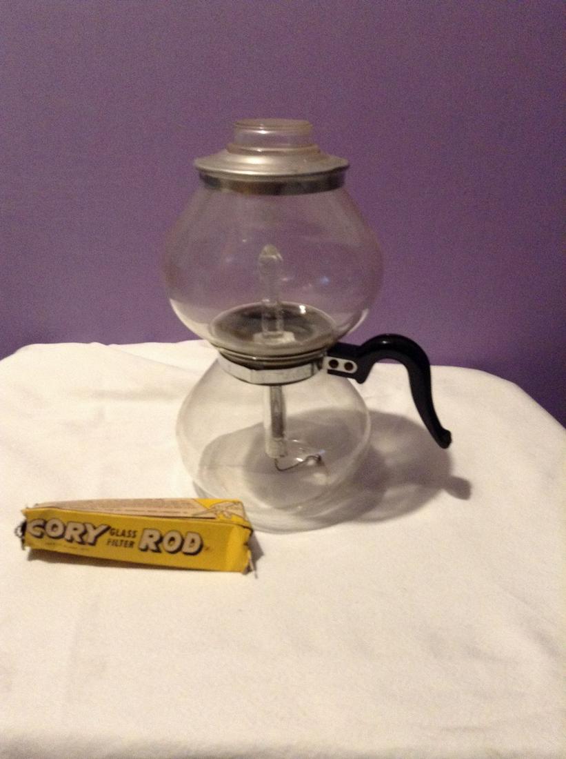 Glass Coffee Pot and Cory Glass Filter Rod in box (1 of 1)