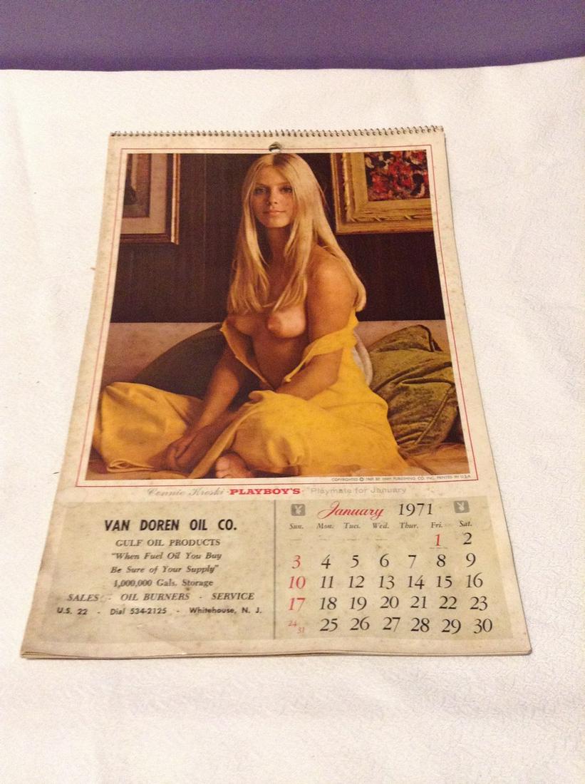 Playboy 1971 Gulf Oil Calendar (1 of 1)