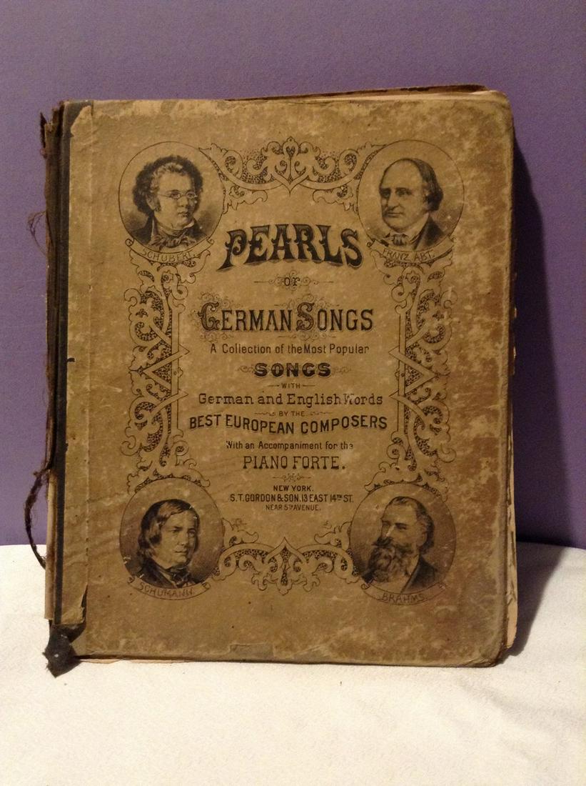Antique 1800s German Songbook: Antique 1800s German Songbook
