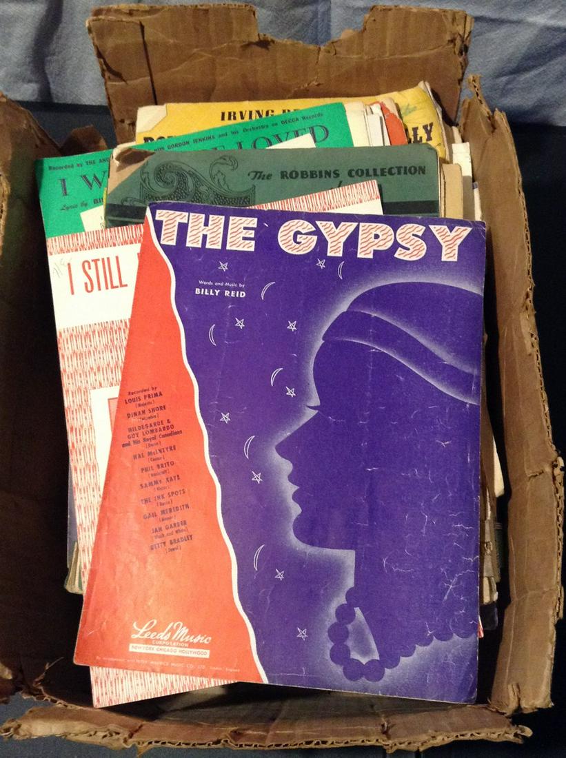 Box full of early sheet music (1 of 1)