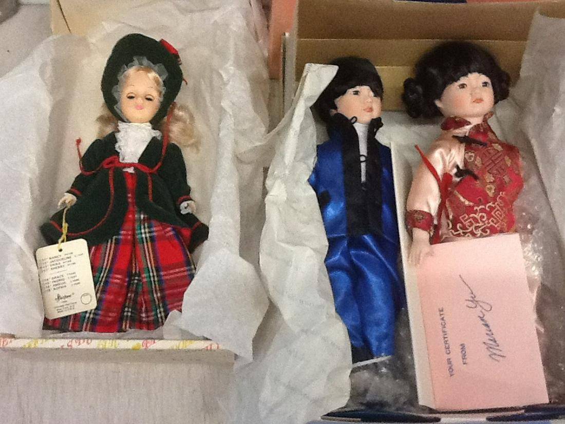 Effanbee and Marian Yu Designs Twin dolls with COA: Effanbee and Marian Yu Designs Twin dolls with COA dolls in boxes