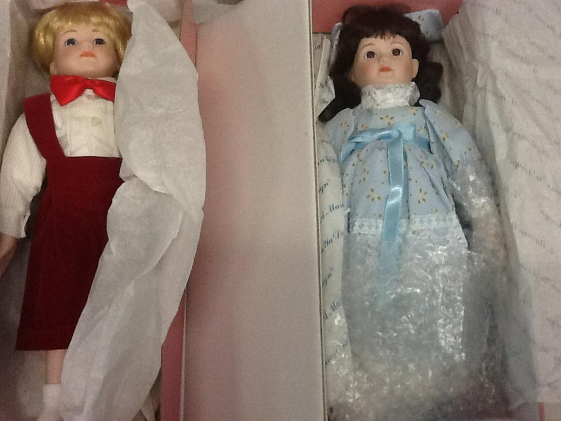 Chatelaine Doll and Marian Yu Design dolls in boxes: Chatelaine Doll and Marian Yu Design dolls in boxes