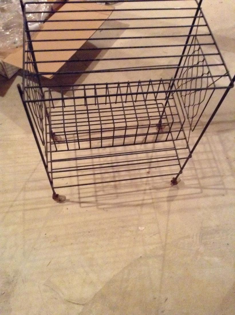 Rolling shelving cart: Rolling shelving cart