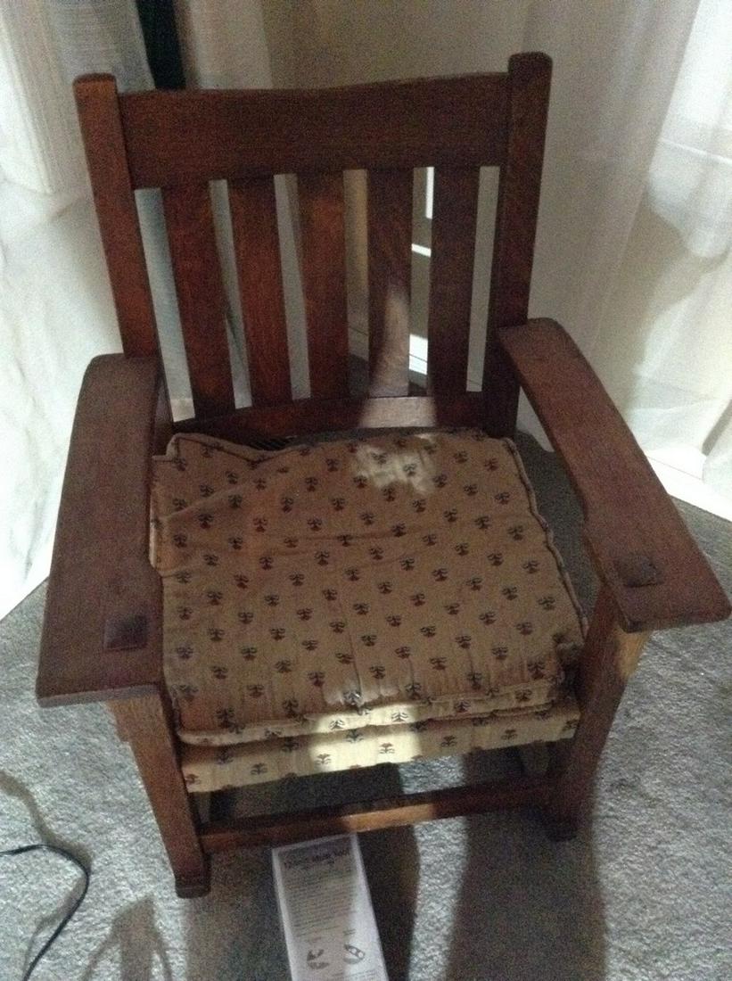 Wooden rocking chair: Wooden rocking chair