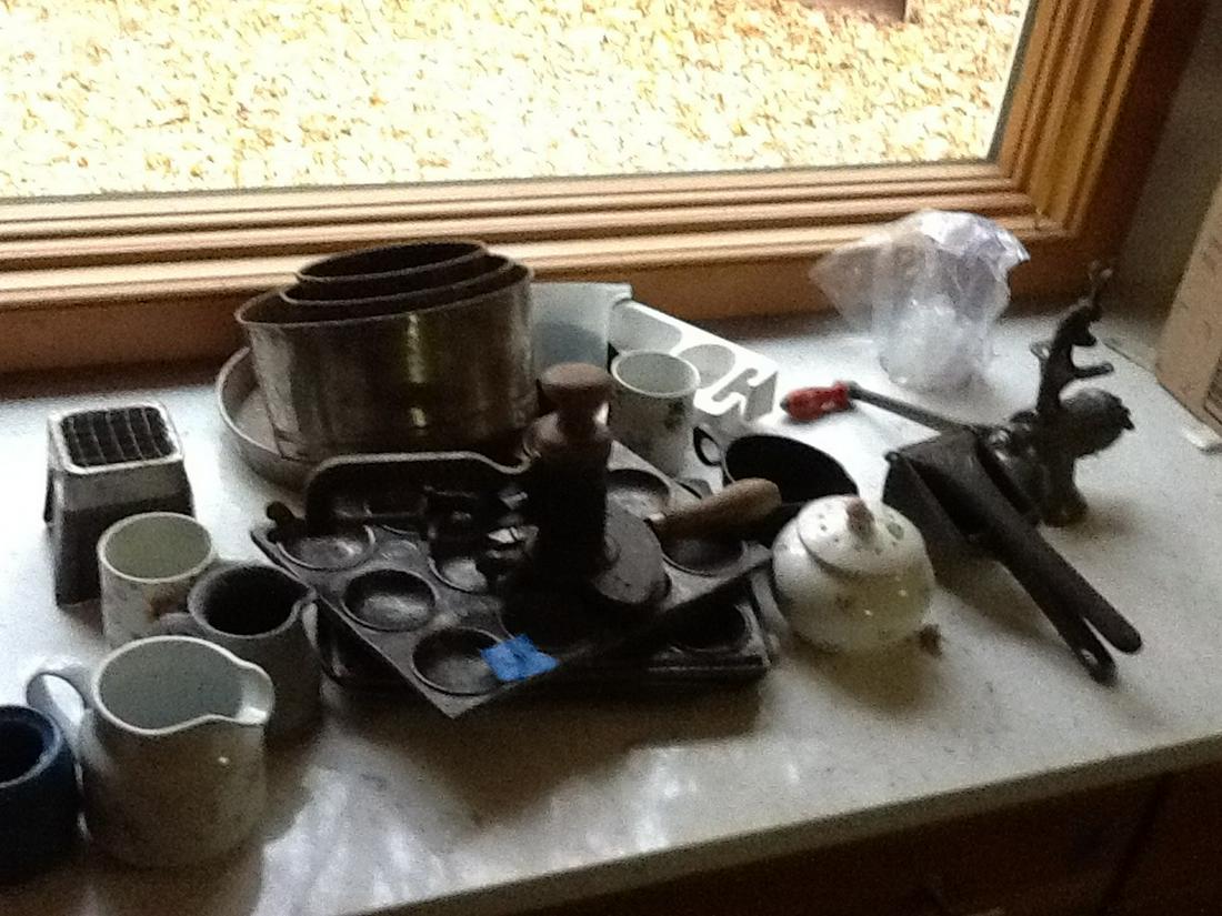 vintage kitchenware signed and patience numbered: vintage kitchenware signed and patience numbered