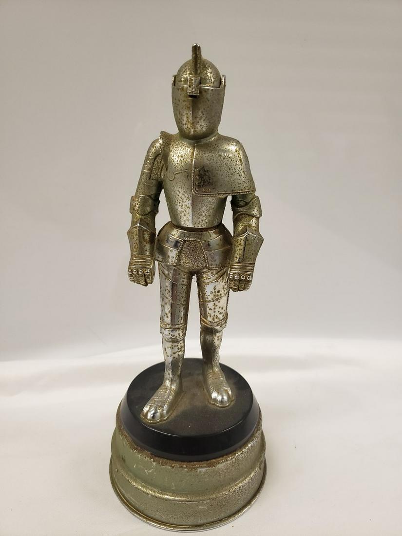 Rare antique table gas lighter knight in armor on (1 of 1)